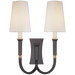 Visual Comfort Signature Delphia Large Double Arm Sconce