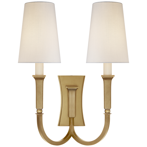 Visual Comfort Signature Delphia Large Double Arm Sconce