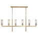 Visual Comfort Signature Liaison Large Linear Chandelier