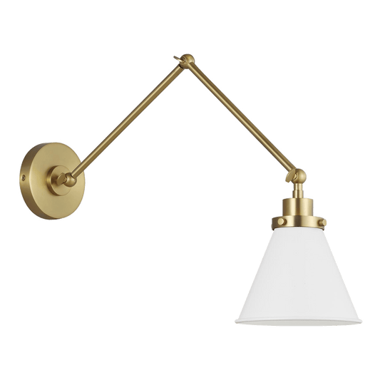 Visual Comfort Studio Wellfleet Double Arm Cone Task Sconce