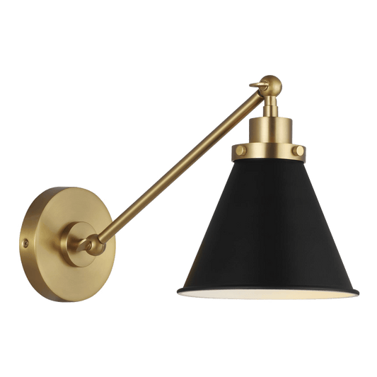 Visual Comfort Studio Wellfleet Single Arm Cone Task Sconce