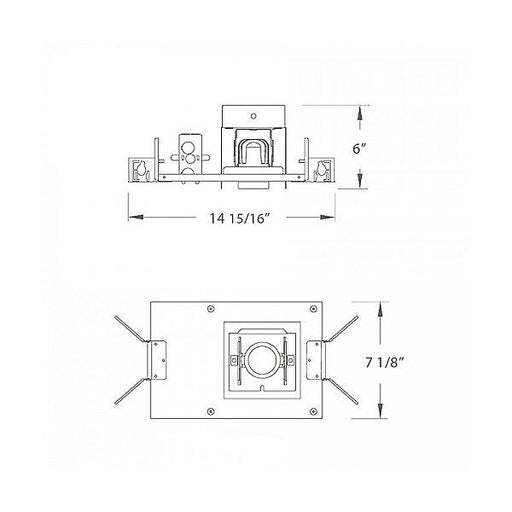 WAC 1 Light LED Precision Module Recessed Housing