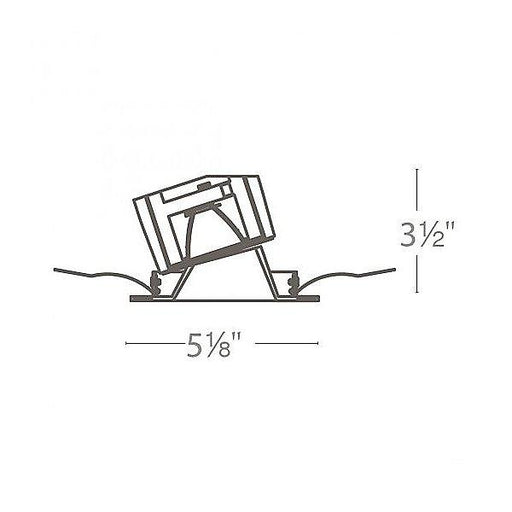 WAC Aether Square Wall Wash Trim with LED Light Engine