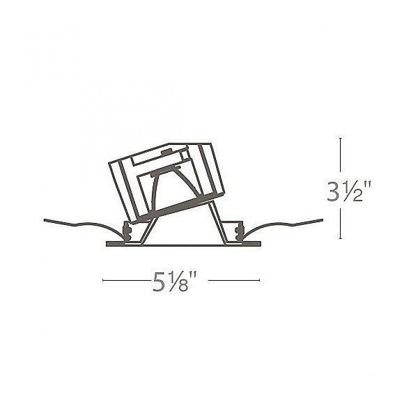 WAC Aether Square Wall Wash Trim with LED Light Engine