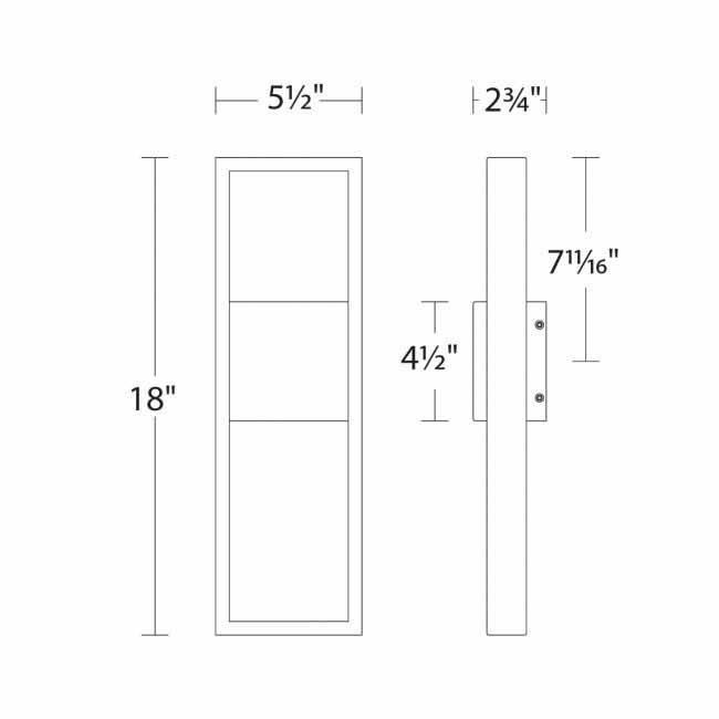 WAC Archtype LED Outdoor Sconce