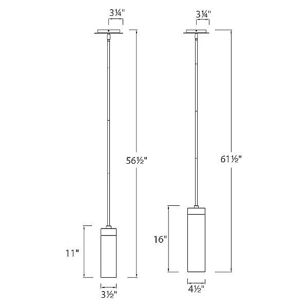 WAC Elementum LED Pendant Light