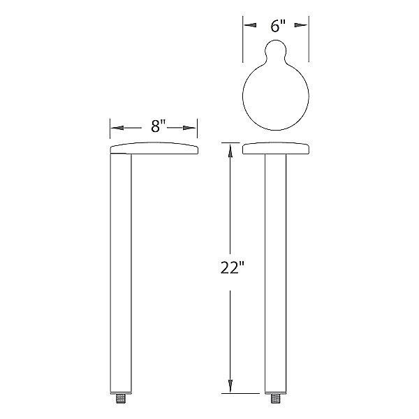WAC LED 12V Round Path Light