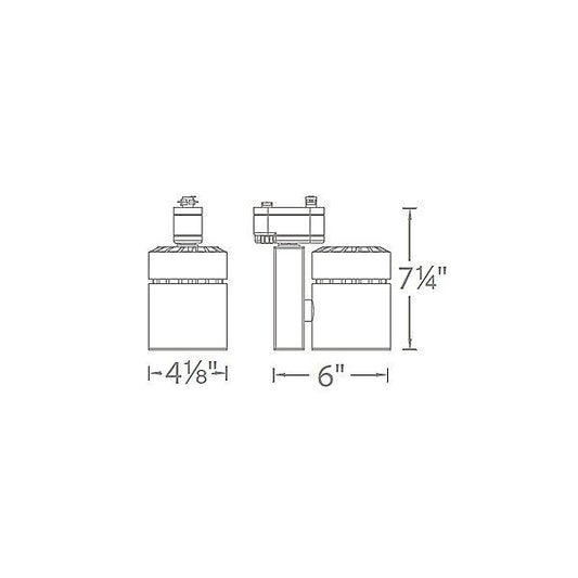 WAC LEDme Exterminator II 52W Track Head - L Track