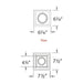 WAC Precision Multiples 4" 1 Light LED Trim