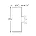 WAC Tube Architectural 6" Double Wall Mount