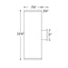 WAC Tube Architectural 8" Extended Single Wall Mount
