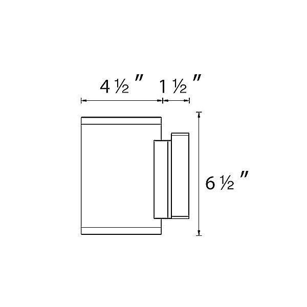 WAC Tube Up and Down Outdoor Wall Light