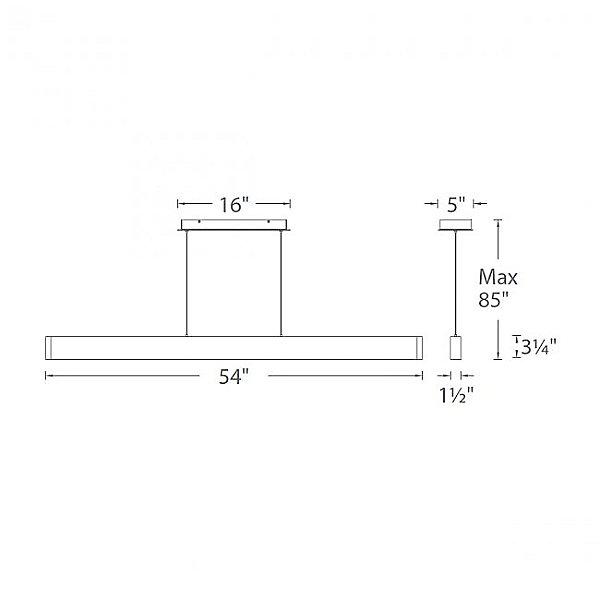 WAC Volo LED Linear Pendant