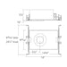 WAC Volta 2″ New Construction Housing Trim Square